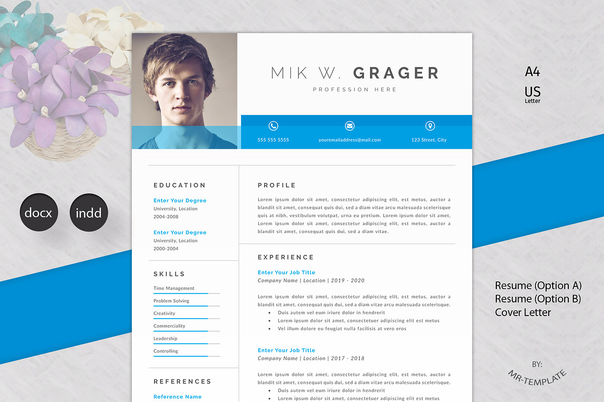 Resume Template / Cv in Letter Templates - product preview 8