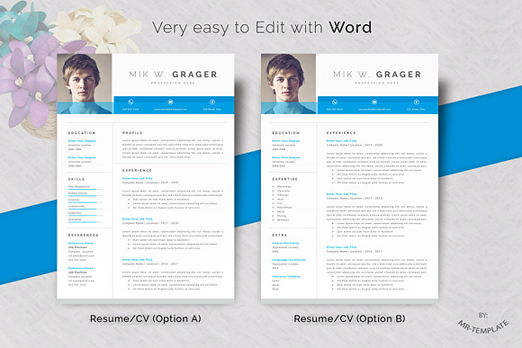 Resume Template / Cv in Letter Templates - product preview 1