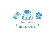 Future prediction concept icon