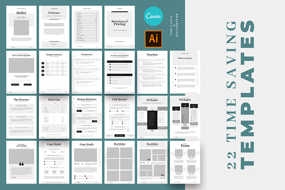 Services & Pricing Guide Templates in Magazine Templates - product preview 1