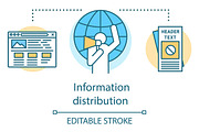 Information distribution icon