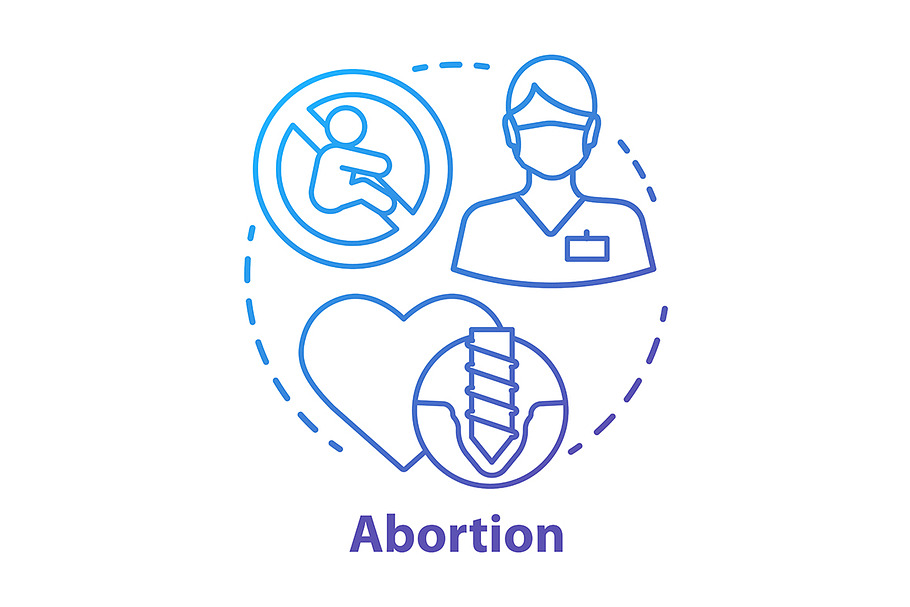 Medical abortion concept icon in Icons - product preview 8