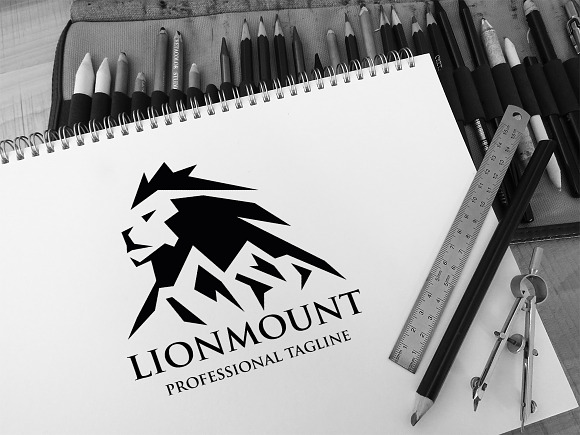 Lion Mount Logo in Logo Templates - product preview 1