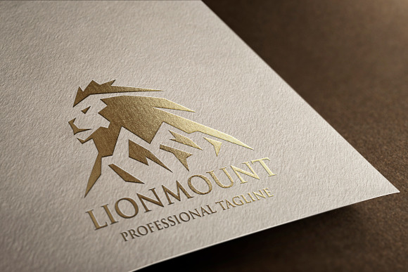 Lion Mount Logo in Logo Templates - product preview 2