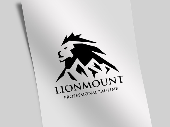 Lion Mount Logo in Logo Templates - product preview 3