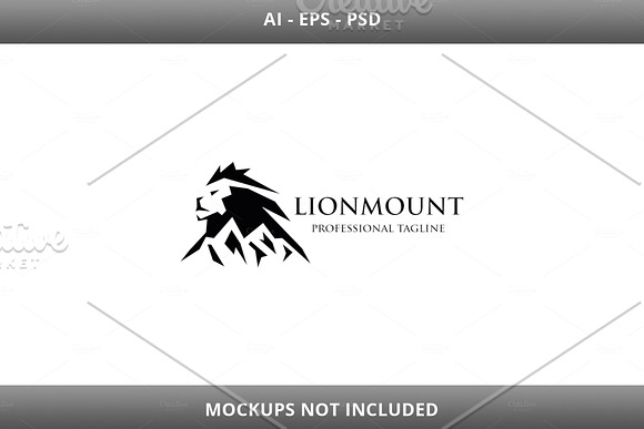 Lion Mount Logo in Logo Templates - product preview 6