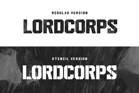 Headcorps & Lordcorps /Military Font in Display Fonts - product preview 15