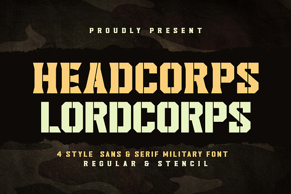 Headcorps & Lordcorps /Military Font in Display Fonts - product preview 20