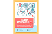 Event management poster template