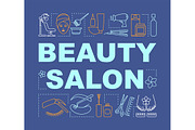 Beauty salon word concepts banner