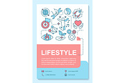 Lifestyle poster template layout