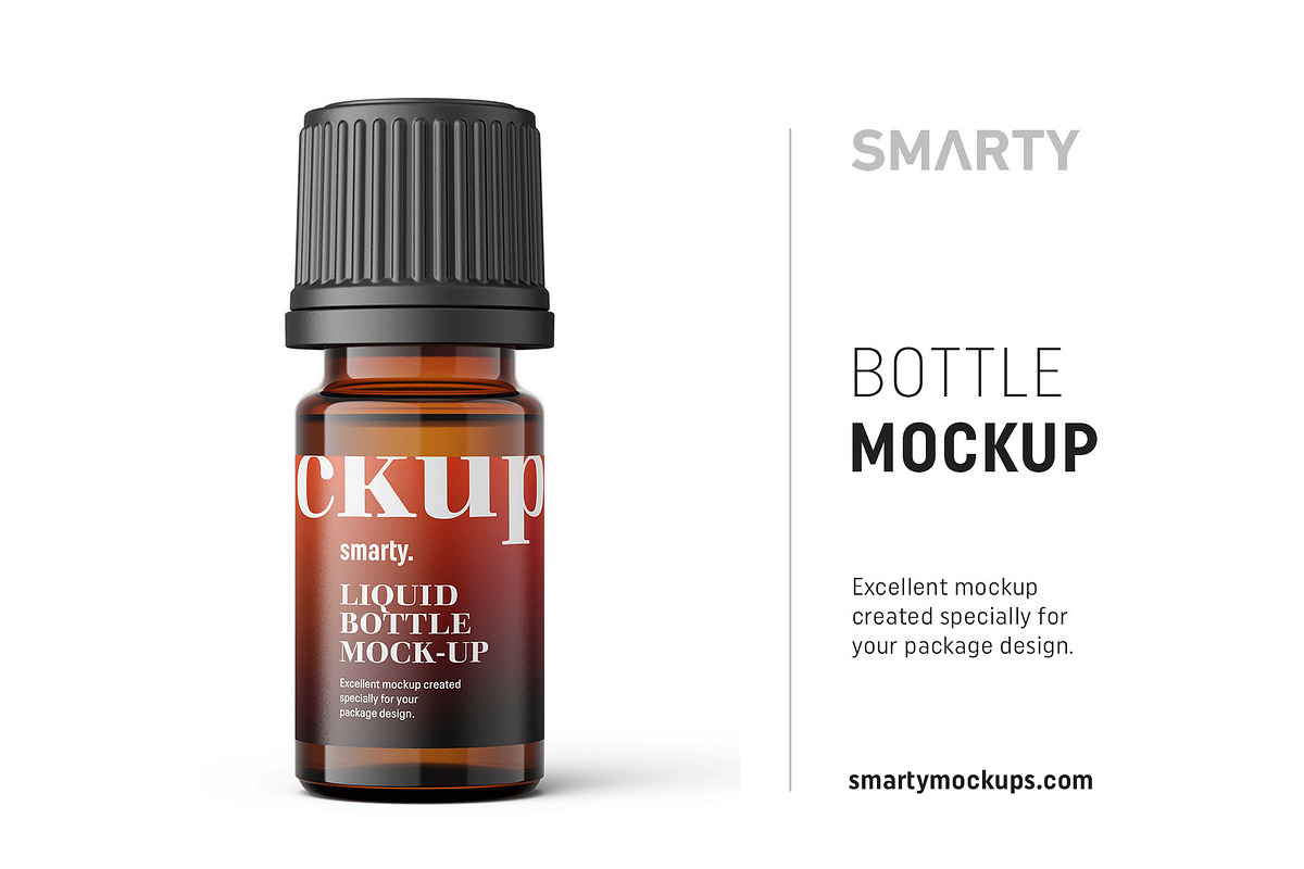 Essentaial oil bottle mockup 5ml in Product Mockups - product preview 8