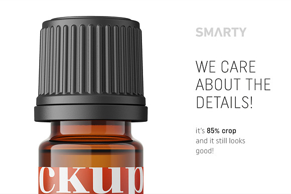 Essentaial oil bottle mockup 5ml in Product Mockups - product preview 3