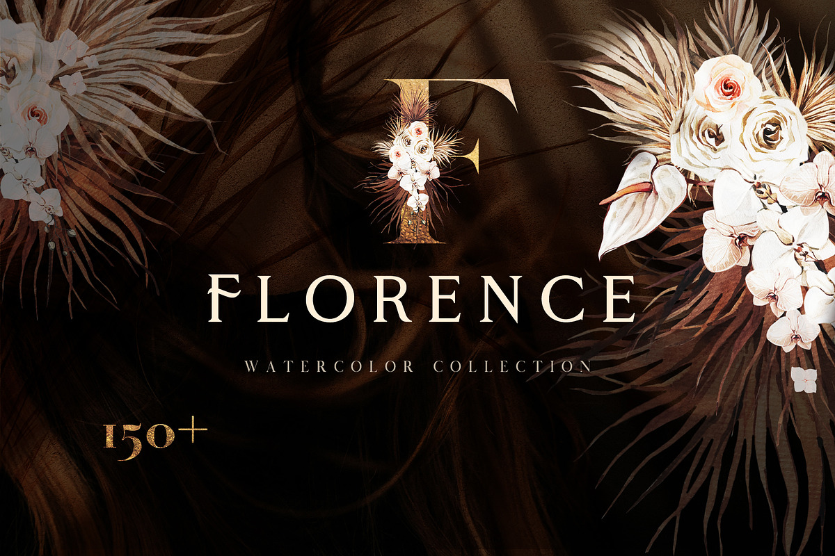 FLORENCE- Boho watercolor collection in Illustrations - product preview 8
