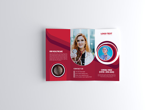 Corona virus (COVID-19) Brochure in Brochure Templates - product preview 3