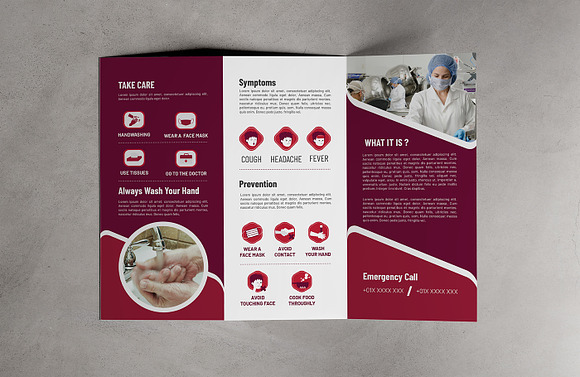Corona virus (COVID-19) Brochure in Brochure Templates - product preview 4