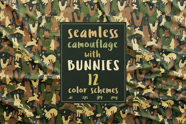 Camouflage with bunnies