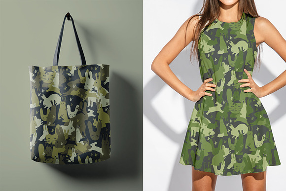 Camouflage with bunnies in Patterns - product preview 2