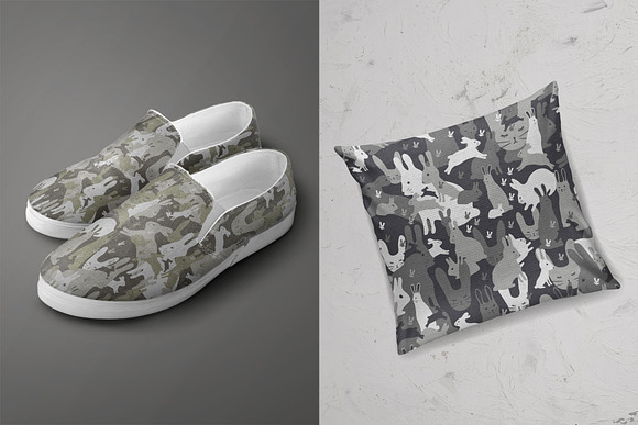 Camouflage with bunnies in Patterns - product preview 3
