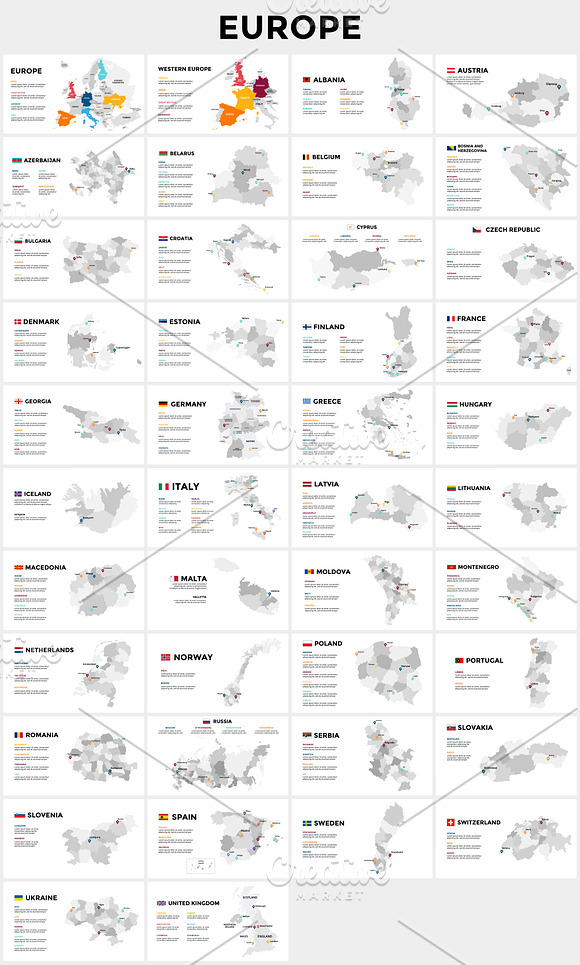 Map Infographics for Presentation in Presentation Templates - product preview 1