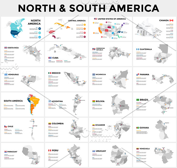 Map Infographics for Presentation in Presentation Templates - product preview 3