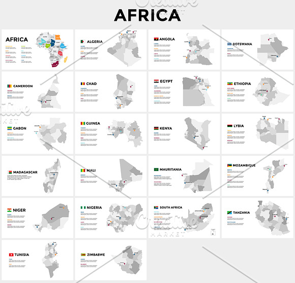 Map Infographics for Presentation in Presentation Templates - product preview 4