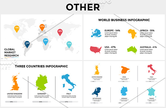 Map Infographics for Presentation in Presentation Templates - product preview 5