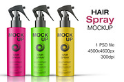 Hair Spray Bottle Mockup Vol. 1