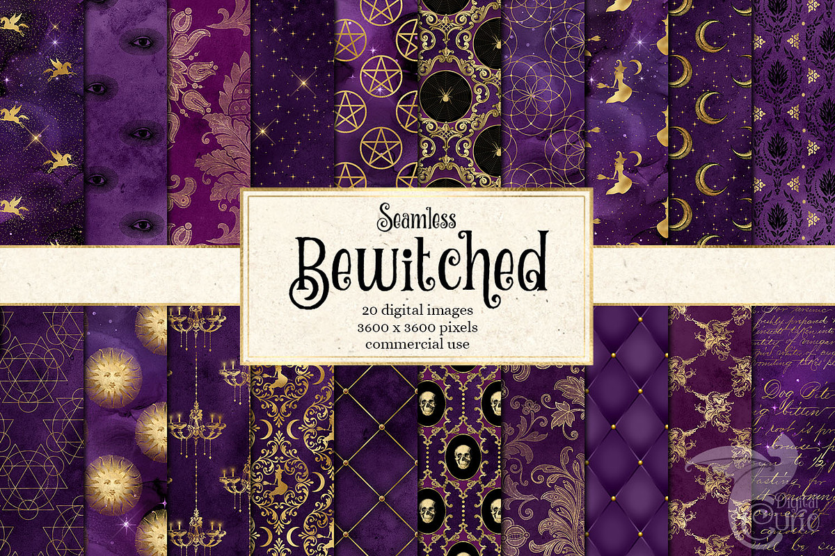 Bewitched Digital Paper in Patterns - product preview 8