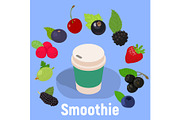 Smoothie concept banner