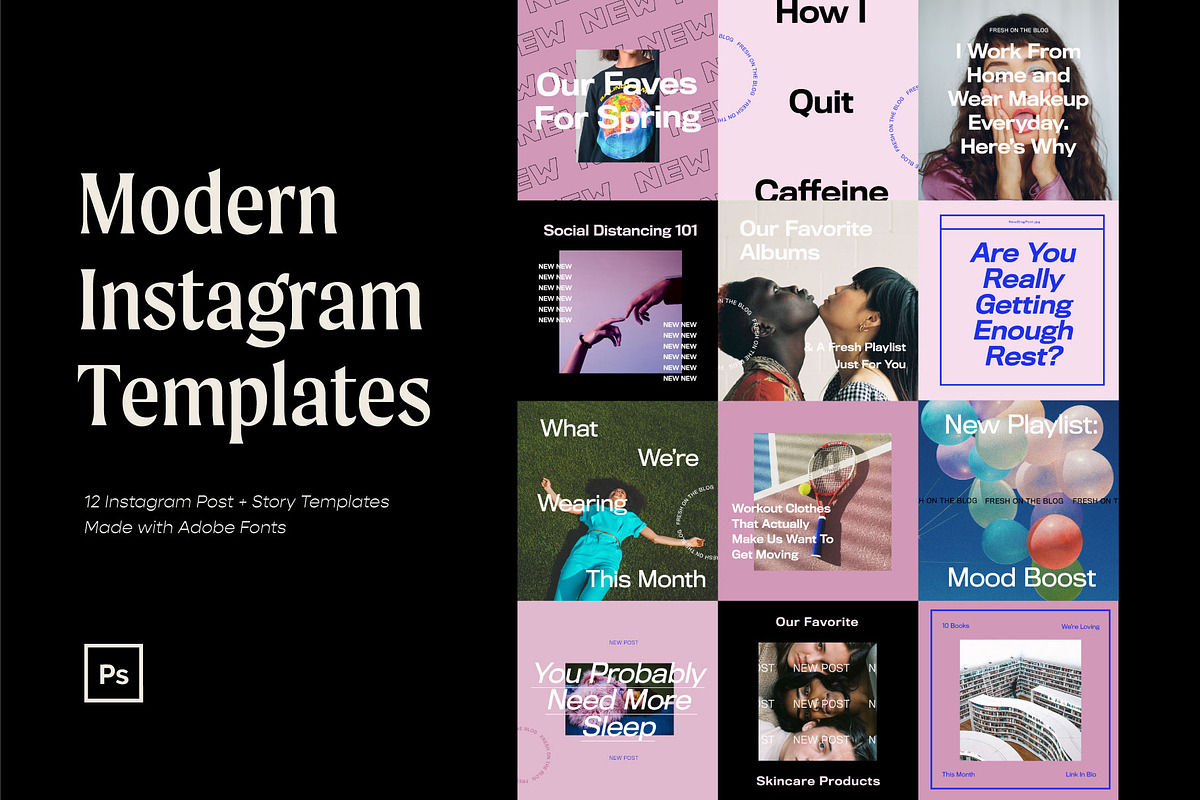 Modern Creative Instagram Templates in Instagram Templates - product preview 8