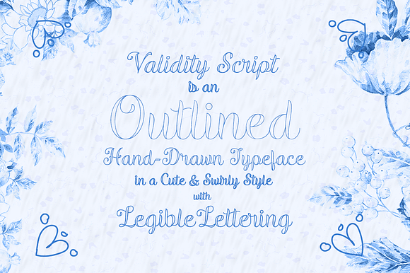 Validity Script in Display Fonts - product preview 3