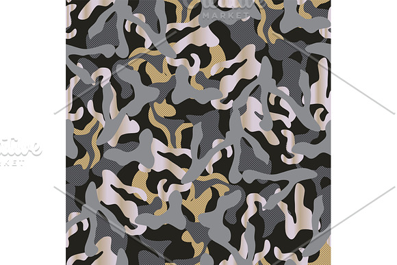 Camouflage netting. Seamless vector in Patterns - product preview 1