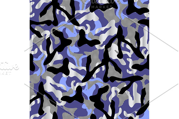 Camouflage netting. Seamless vector in Patterns - product preview 3