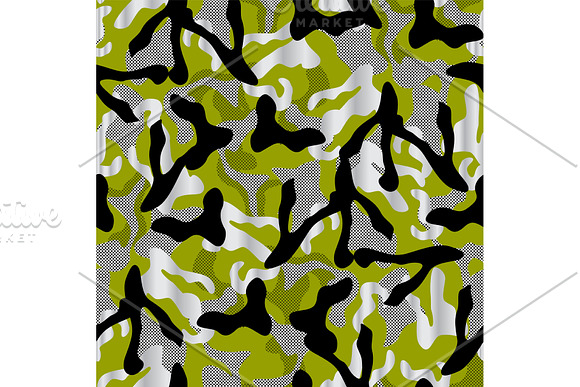 Camouflage netting. Seamless vector in Patterns - product preview 4