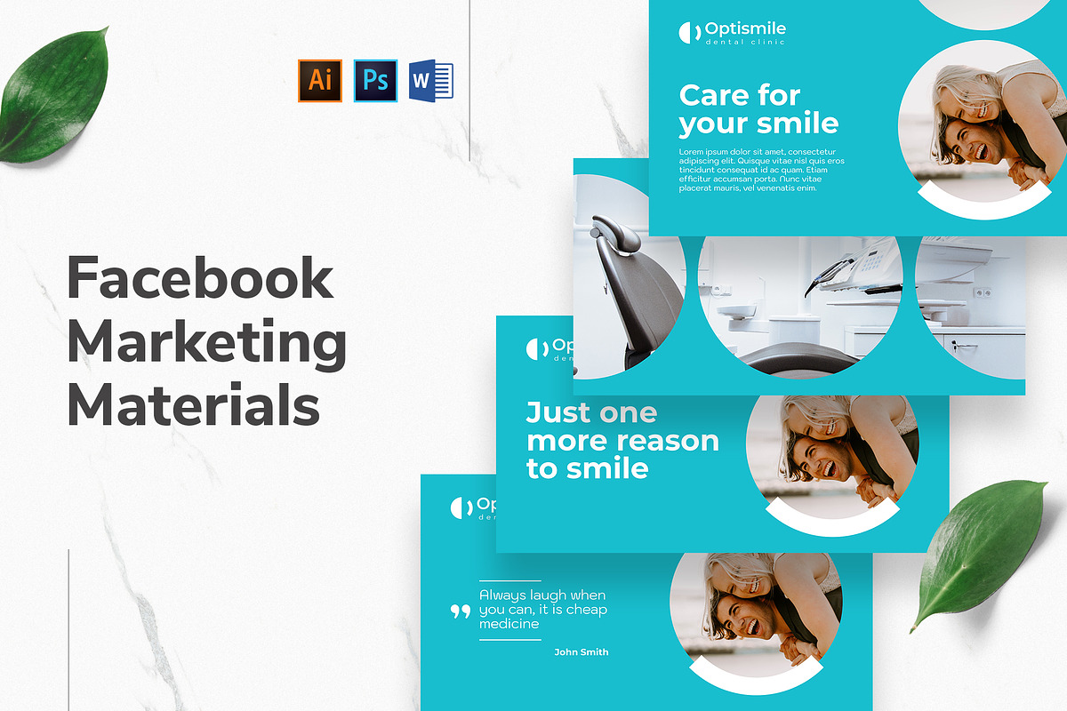 Dental Clinic Facebook Materials in Facebook Templates - product preview 8