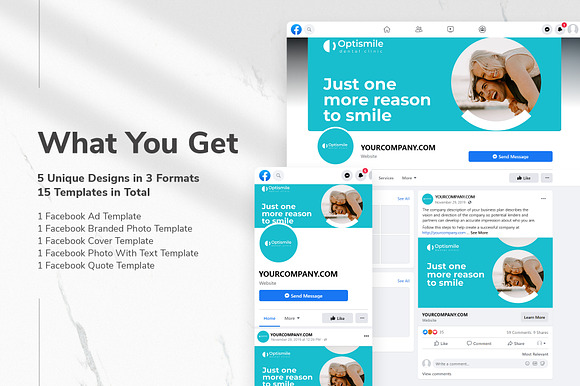 Dental Clinic Facebook Materials in Facebook Templates - product preview 1