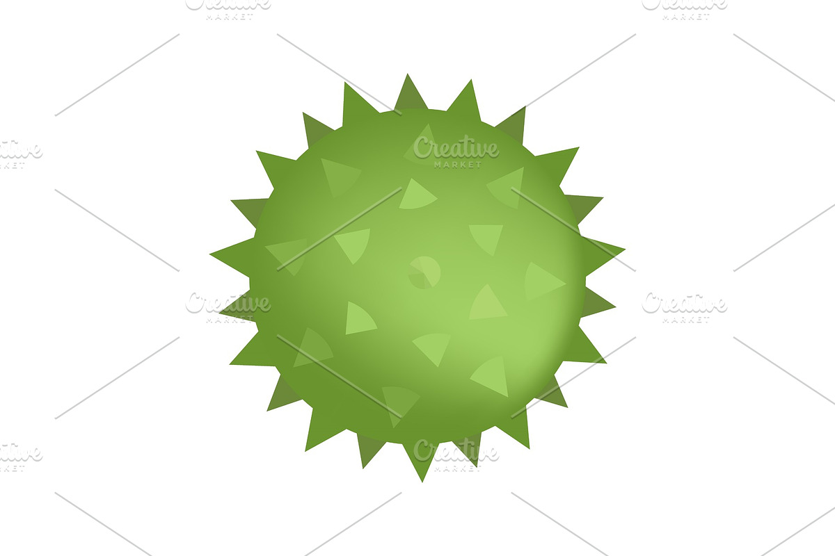 Spiked sensory ball of green color in Objects - product preview 8