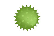 Spiked sensory ball of green color