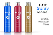 Hair Spray Bottle Mockup Vol. 2