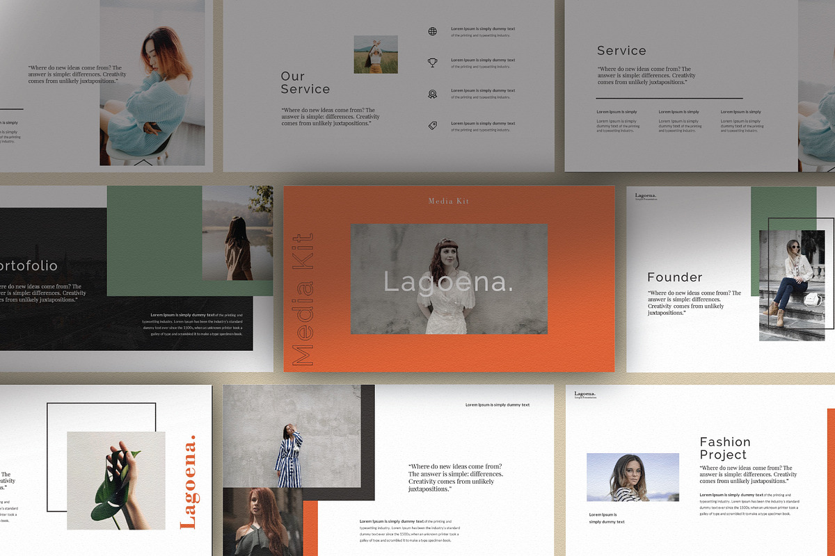 Lagoena Media Kit Powerpoint in PowerPoint Templates - product preview 8