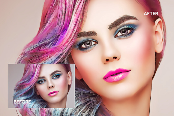 Beauty Paint Photoshop Action in Add-Ons - product preview 4