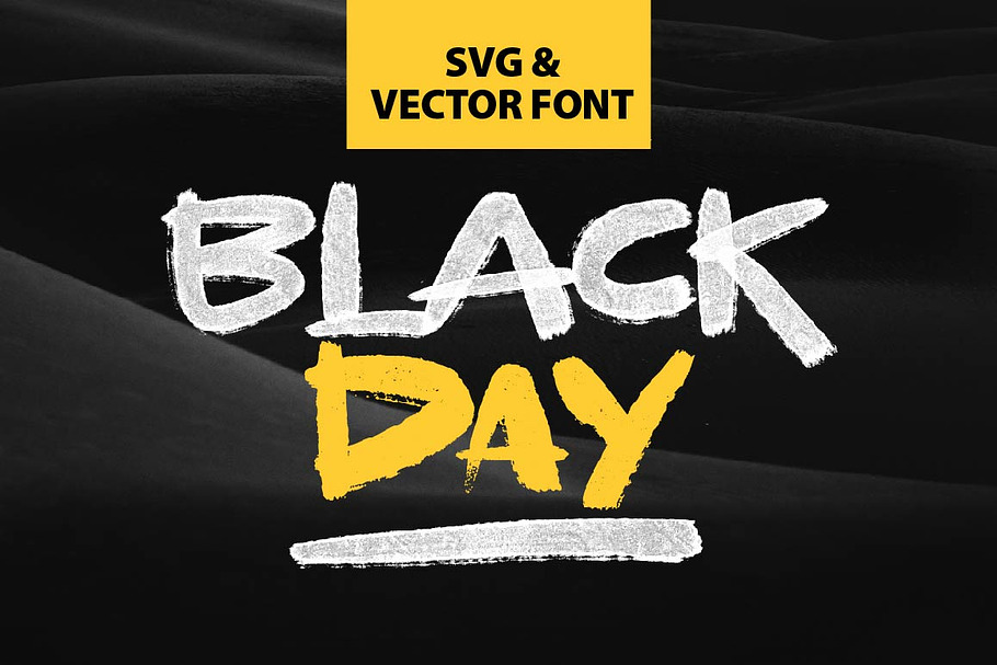 BLACKDAY - SVG & VECTOR in Display Fonts - product preview 8