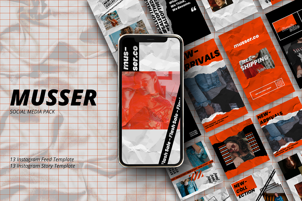 Musser - Instagram Template in Instagram Templates - product preview 8