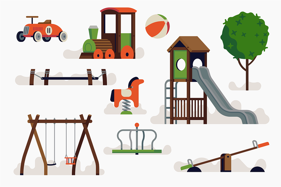Playground Items in Illustrations - product preview 8