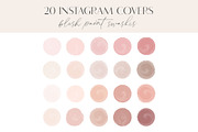 Blush Watercolor Instagram Icons