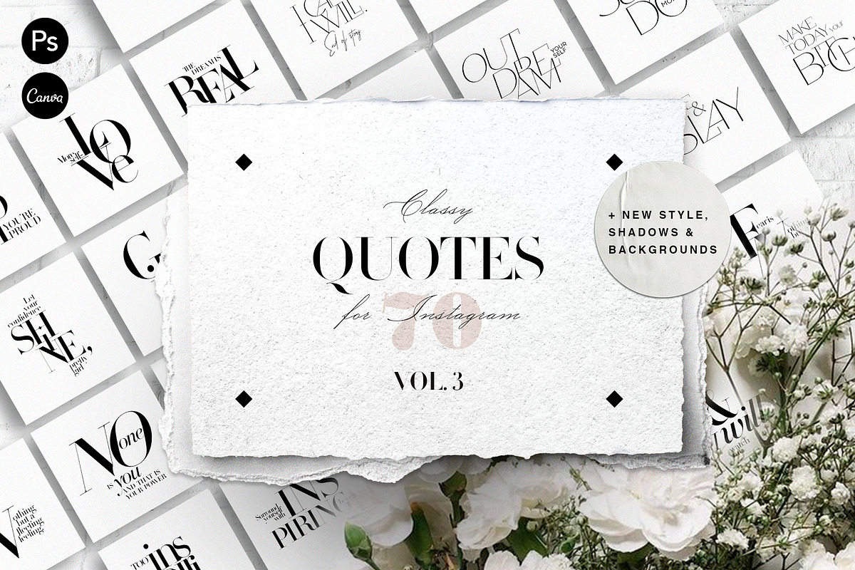 Motivational Classy Quotes vol.3 in Instagram Templates - product preview 8