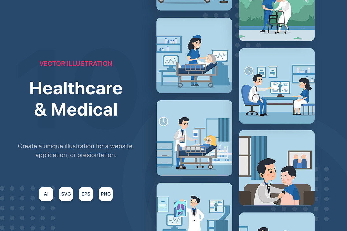 M58_Healthcare & Medical in Illustrations - product preview 8