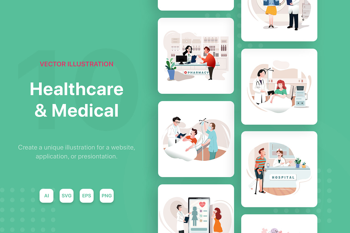 M68_Healthcare & Medical in Illustrations - product preview 8