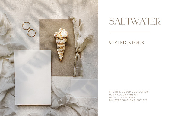 Saltwater Luxe Stock Photos in Print Mockups - product preview 2